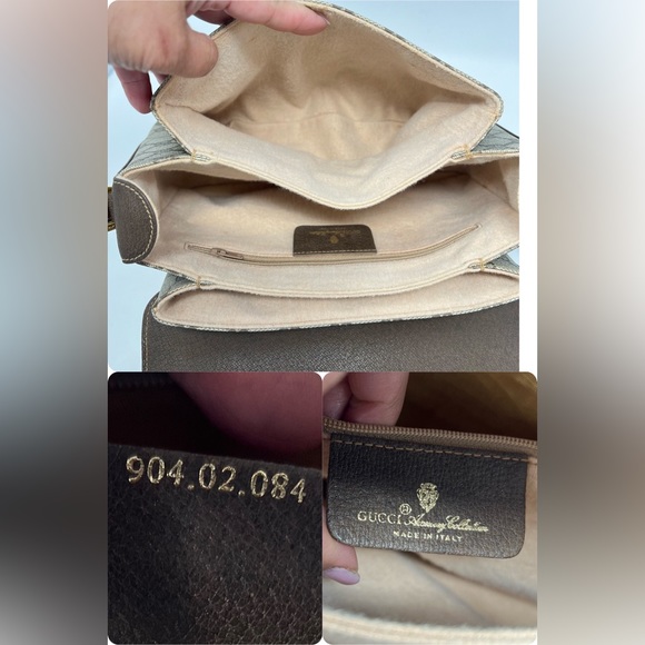 Gucci Crossbody Shoulder Bag Vintage Gucci Web Sherry Line -Medium size - Picture 9 of 15